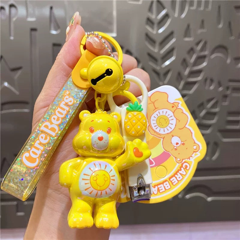 Cute Care Bears Plated Keychain