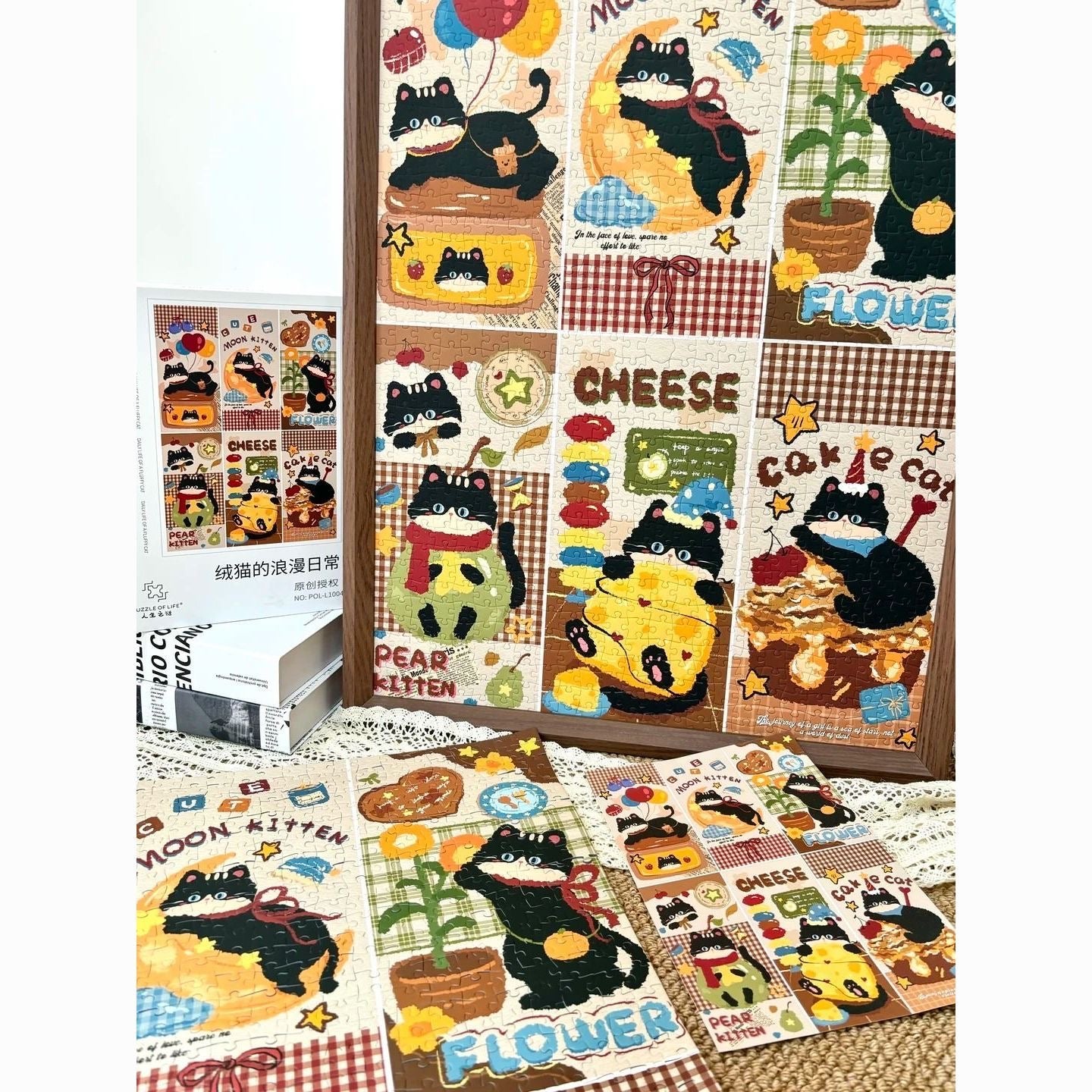 Daily Life of a Fluffy Cat 1000 Piece Jigsaw Puzzle Puzzle Of Life