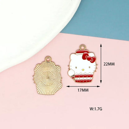 Sweet Kitty Alloy Charms for Jewelry Making