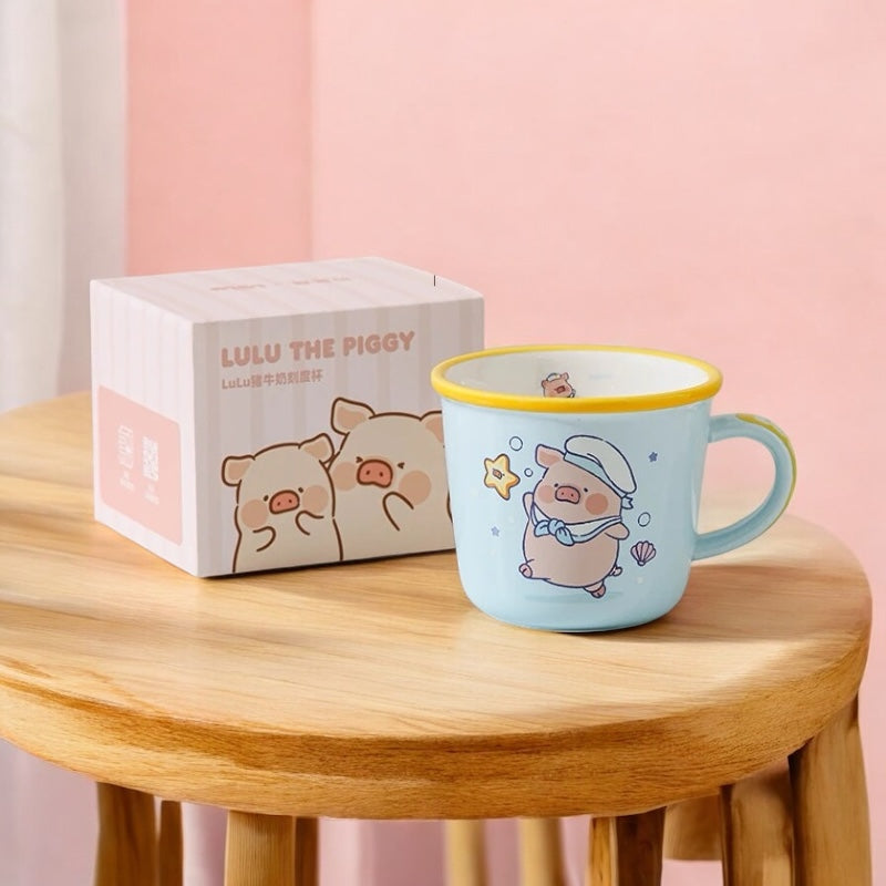 Cute Cartoon Pig Ceramic Mug