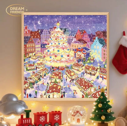 Four Seasons Village Puzzle Set