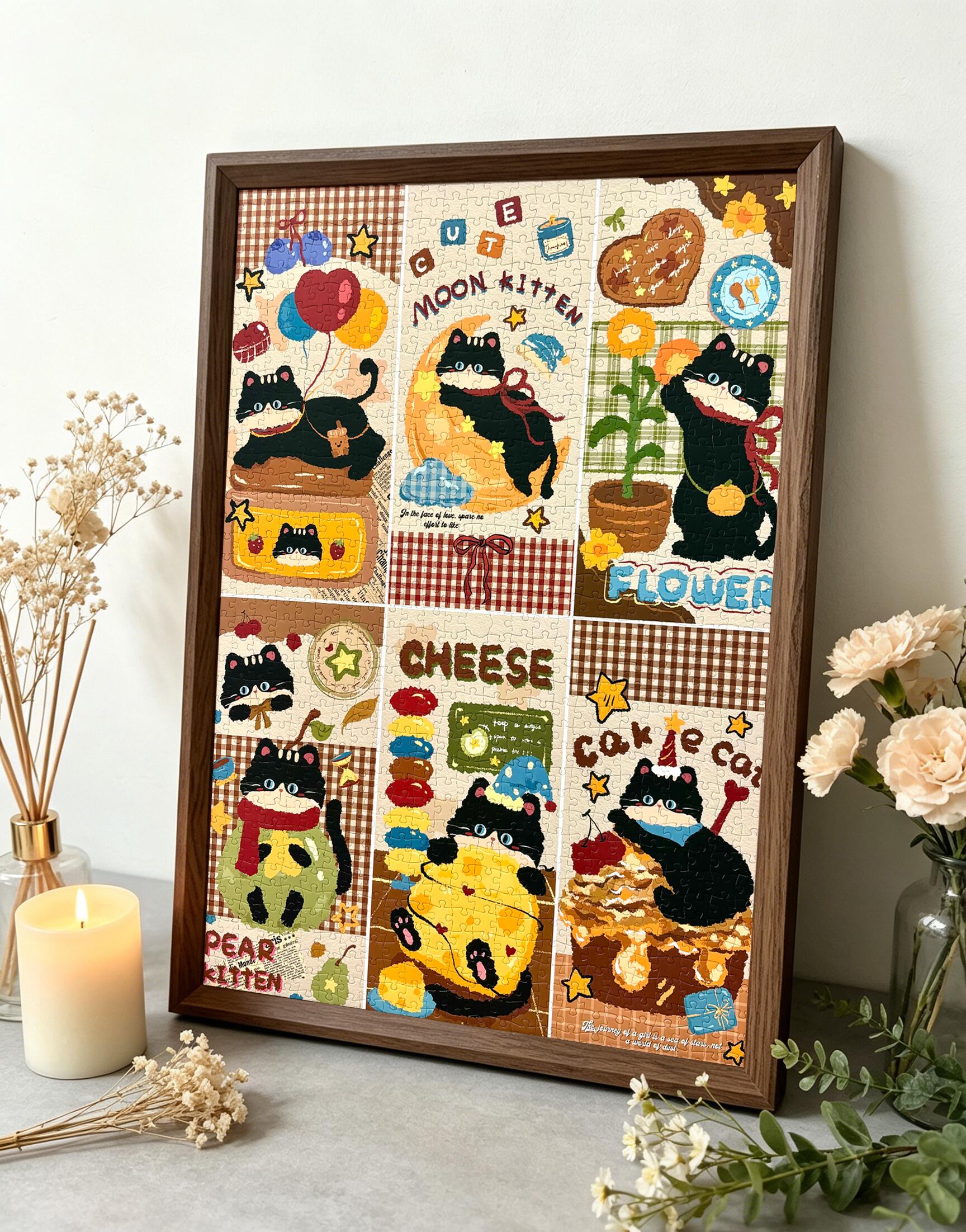 Daily Life of a Fluffy Cat 1000 Piece Jigsaw Puzzle Puzzle Of Life