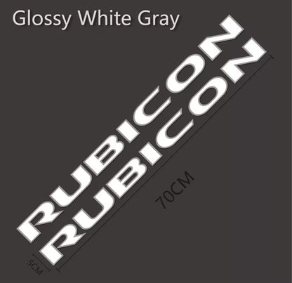 Custom RUBICON Hood Decal – Vinyl Sticker for Jeep Rubicon