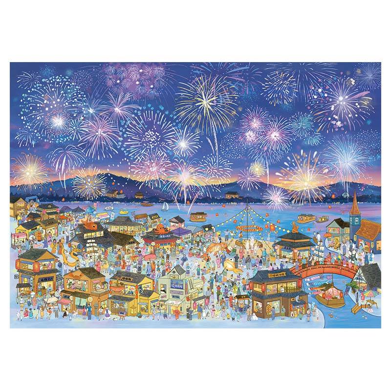 Fireworks Night Festival 1000 Piece Jigsaw Puzzle