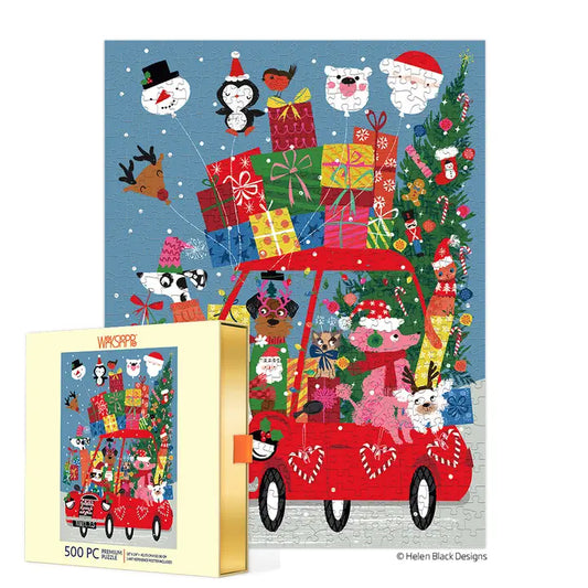 Festive Fun Car 500 Piece Christmas Puzzle WerkShoppe