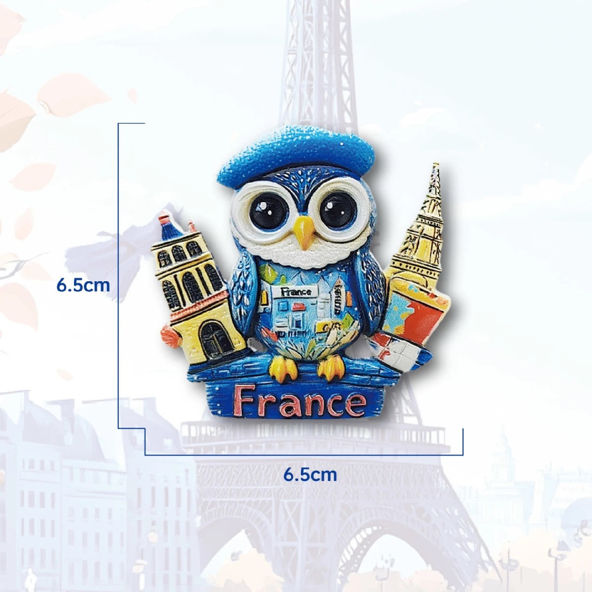 France Travel Souvenir Fridge Magnets