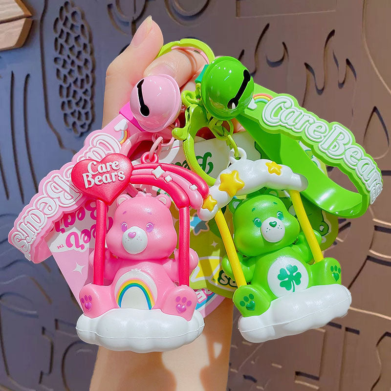 Rainbow Swing Care Bears Keychain