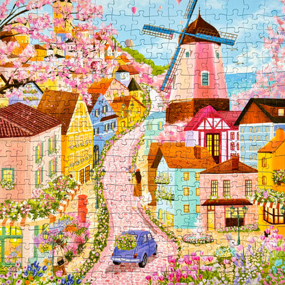 Four Seasons Village Puzzle Set