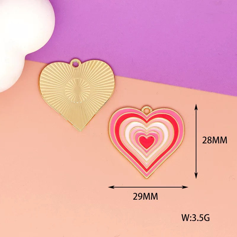 Charmantes breloques en alliage sur le thème de l'amour pour la fabrication de bijoux