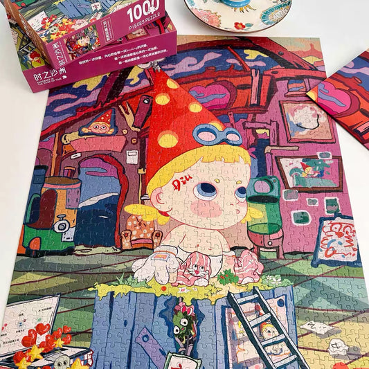 Hourglass Puzzle Diudiu’s Toy Factory 1000 Piece Jigsaw Puzzle Hourglass Puzzle