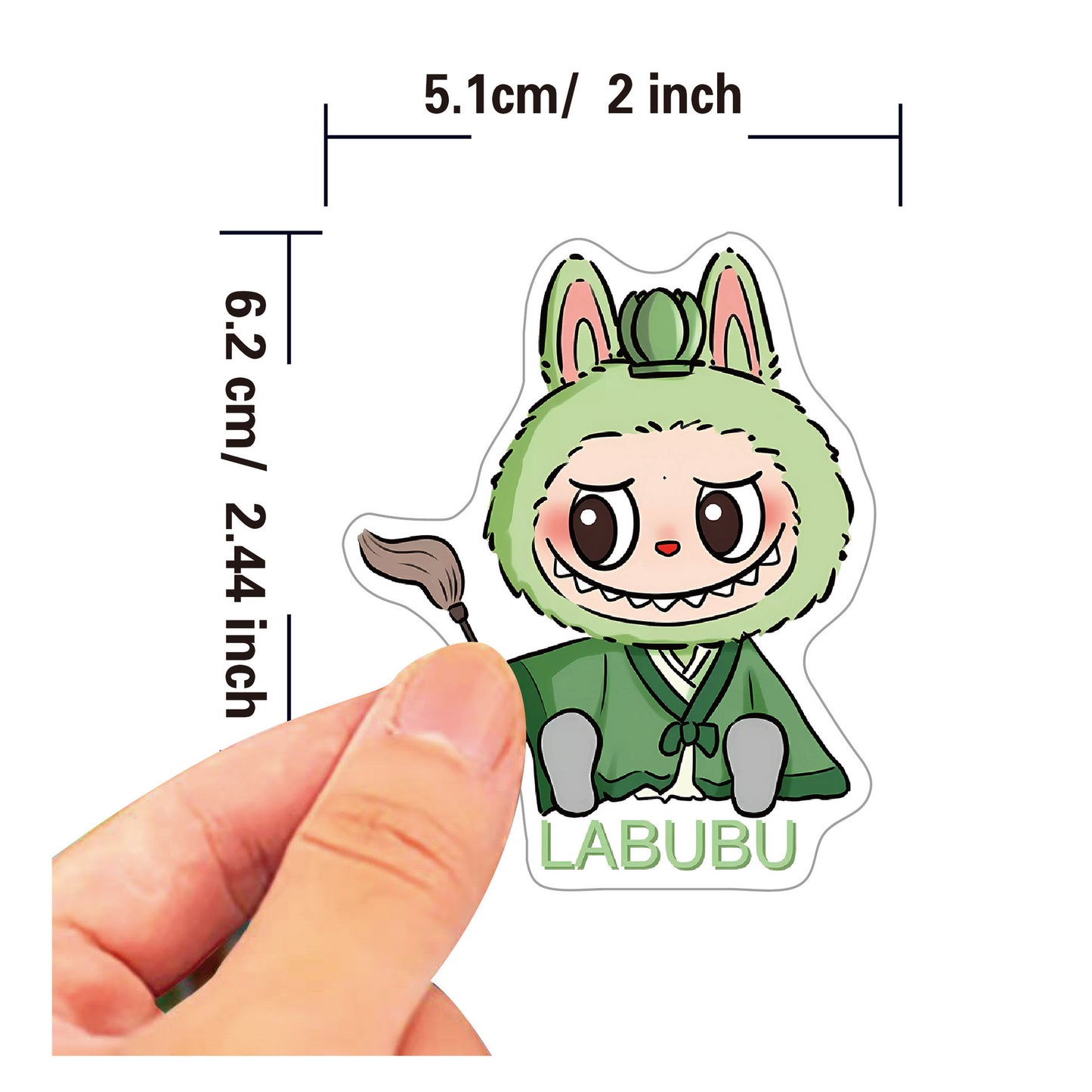 Autocollants Labubu mignons de dessin animé - 50 pièces