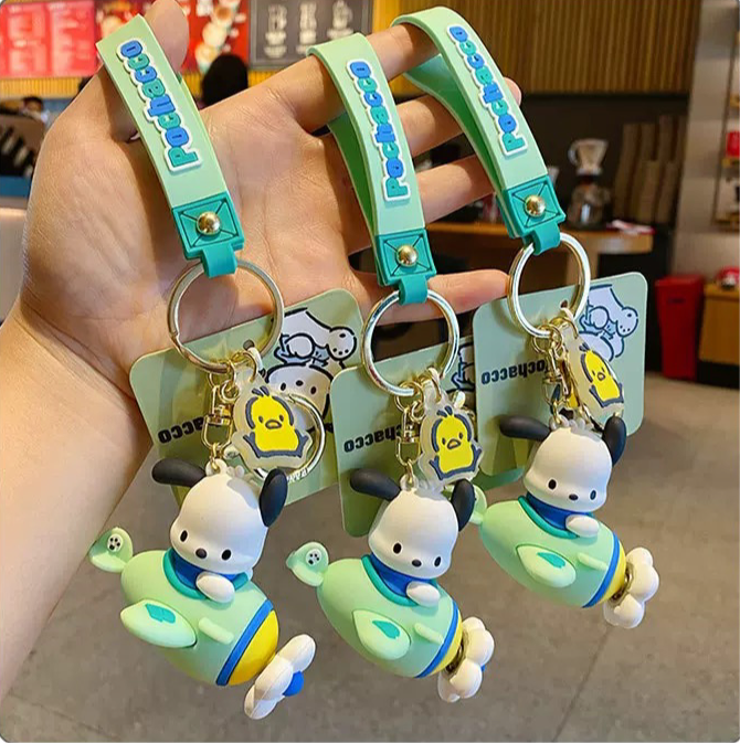 Kawaii Sanrio Airplane Keychain