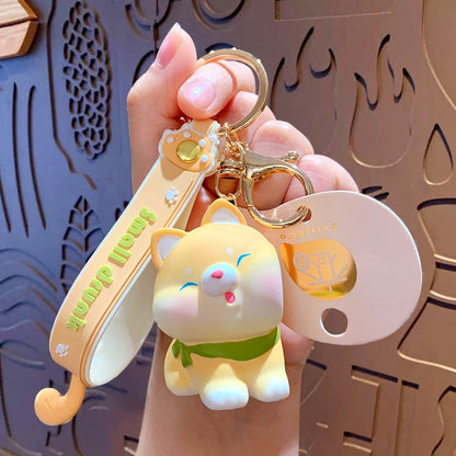 Kawaii Puppy Couple Keychain