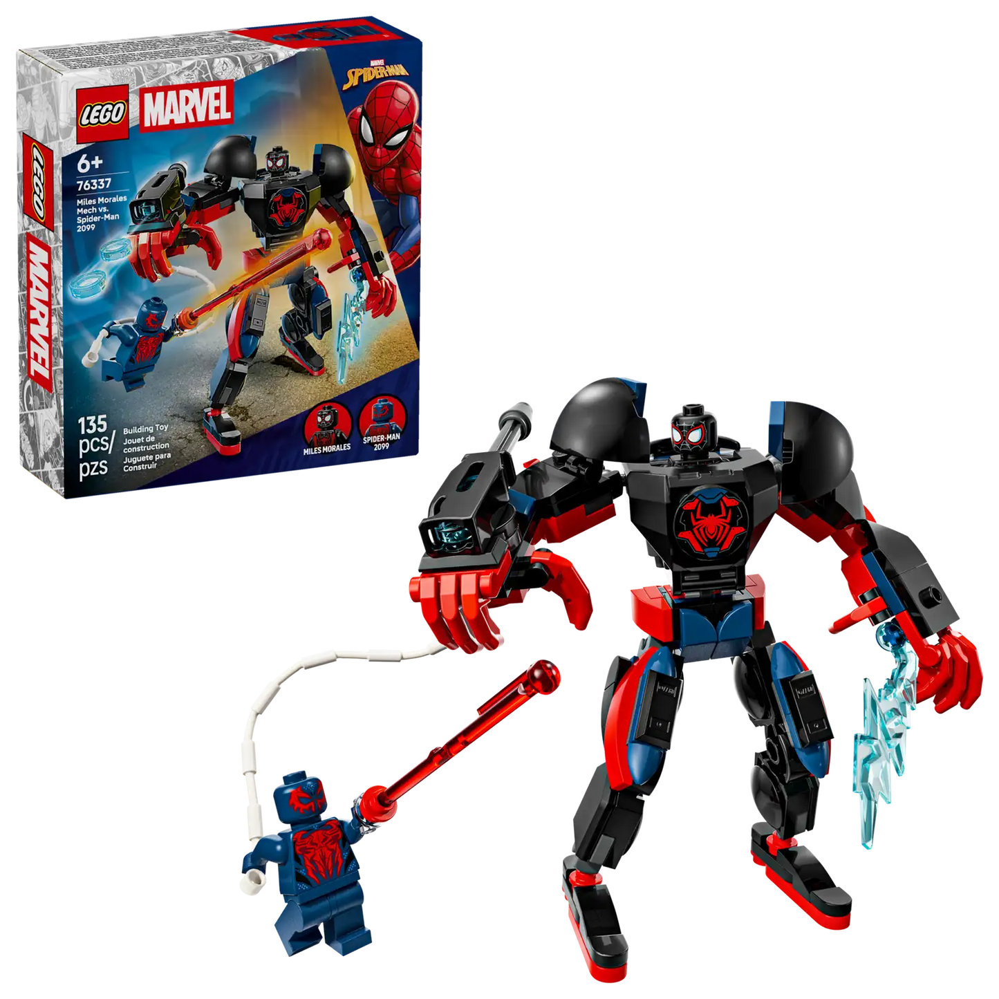 LEGO Marvel Miles Morales Mech vs. Spider-Man 2099