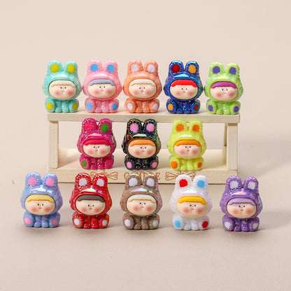 Mini Bunny Resin Figurines – Kawaii Desk Decorations