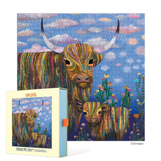 Highland Cows 1000 Piece Puzzle WerkShoppe