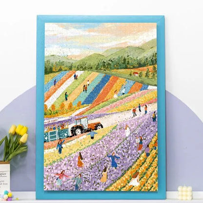 Momibook Furano Flower Fields 1000 Piece Jigsaw Puzzle