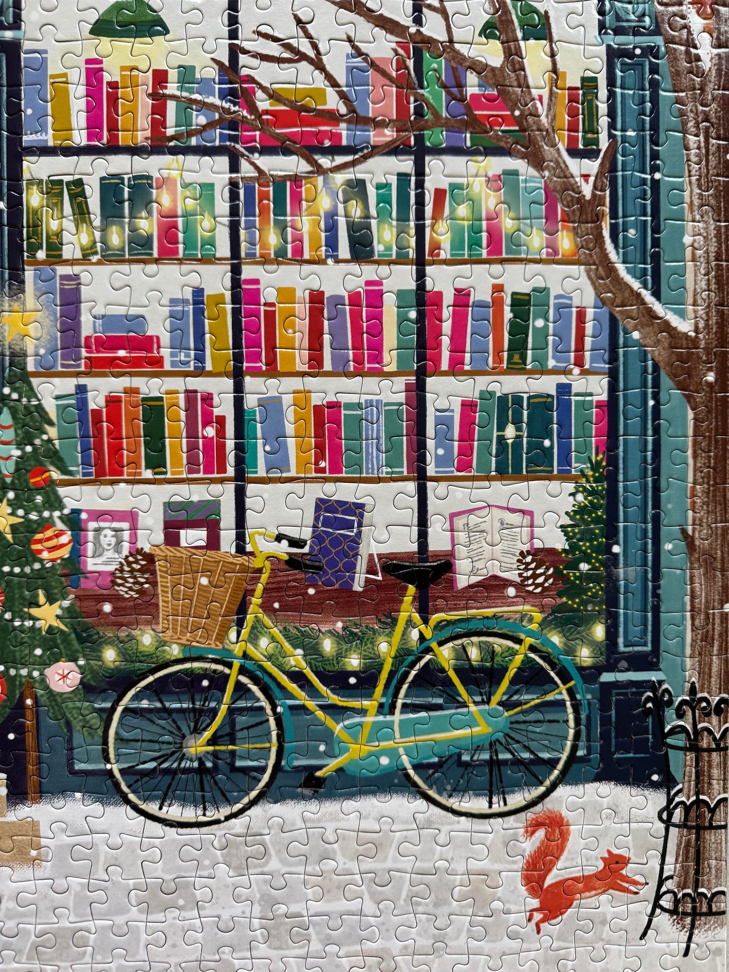 Galison Bookish Winter 1000 Piece Puzzle
