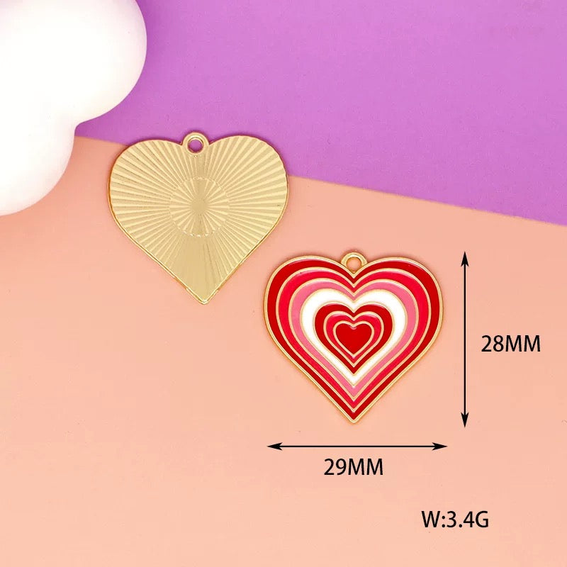 Charmantes breloques en alliage sur le thème de l'amour pour la fabrication de bijoux