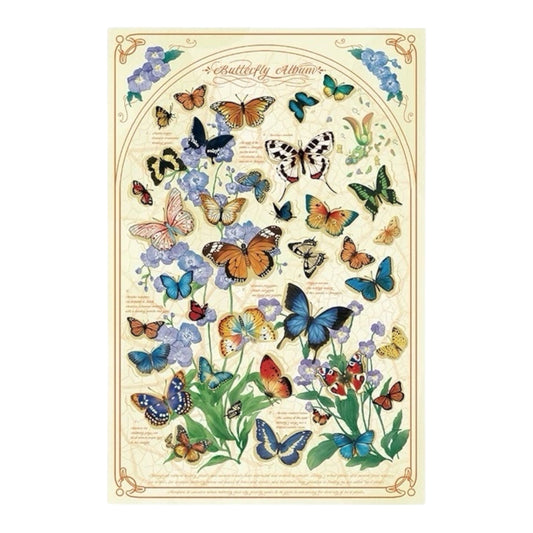 Momibook Butterfly Blooms 1000 Piece Jigsaw Puzzle