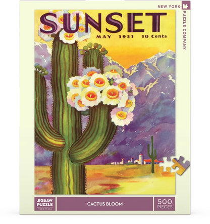Cactus Blooms 500 Piece Jigsaw Puzzle