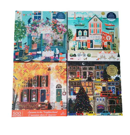 Galison Four Seasons 500 Pieces Puzzle Collection