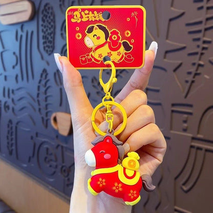 Lucky New Year Horse Keychain