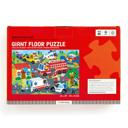 Rescue Vehicles 48 Piece Giant Floor Puzzle