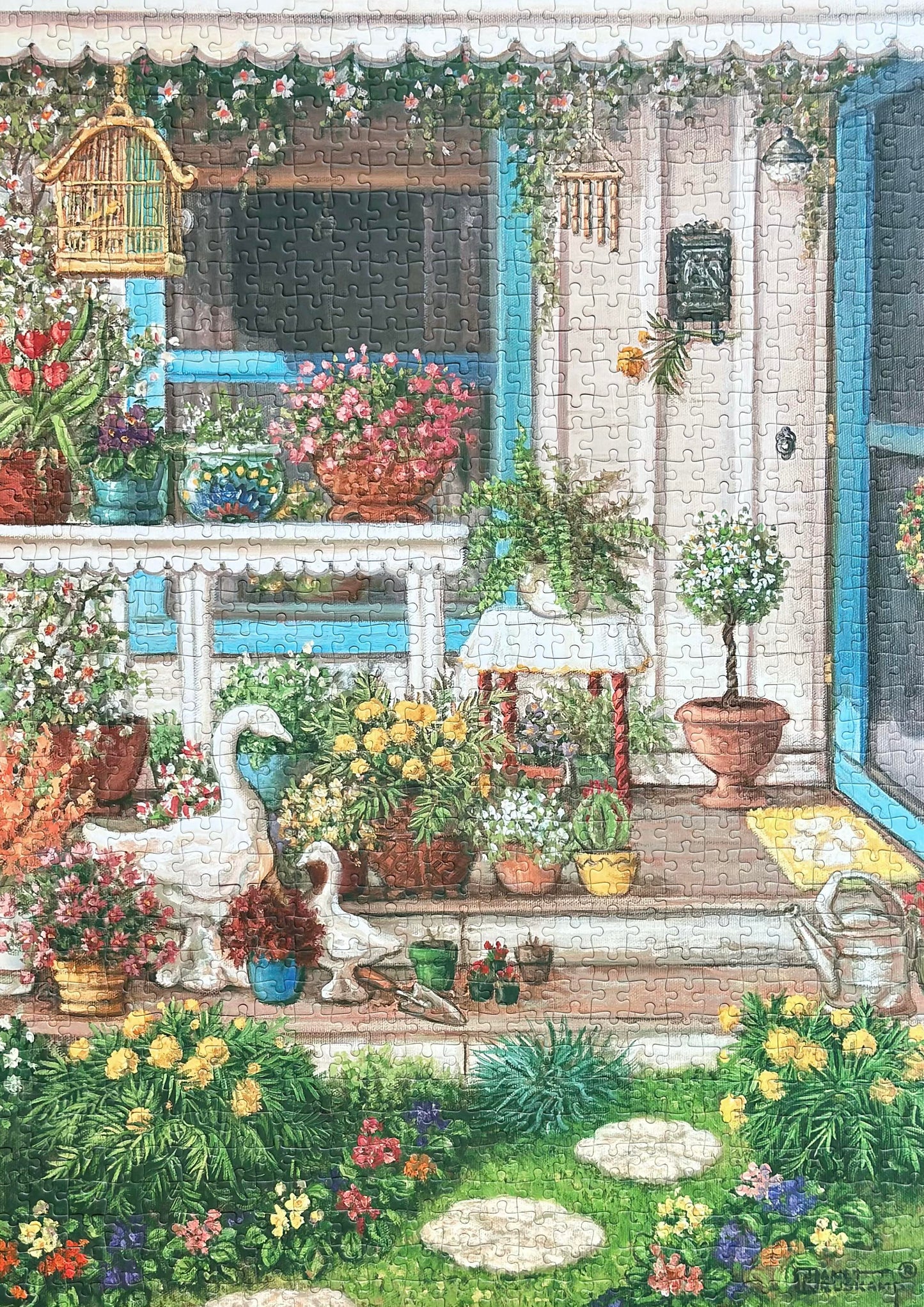 Spring Front Porch 1000 Piece Puzzle