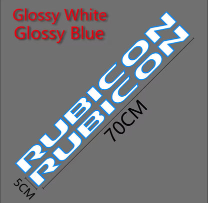 Custom RUBICON Hood Decal – Vinyl Sticker for Jeep Rubicon