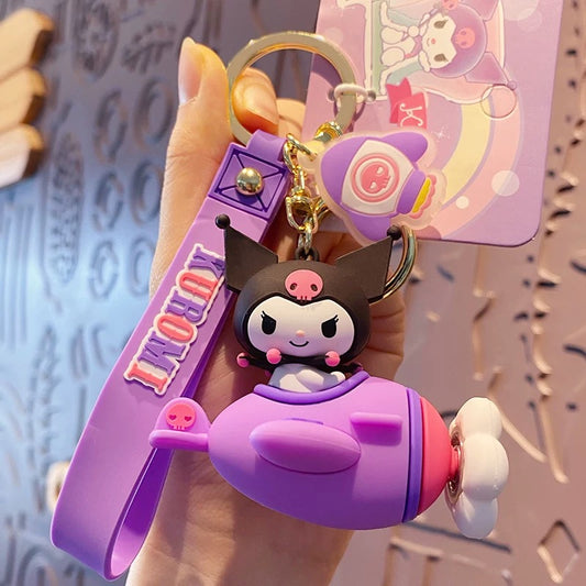 Kawaii Sanrio Airplane Keychain