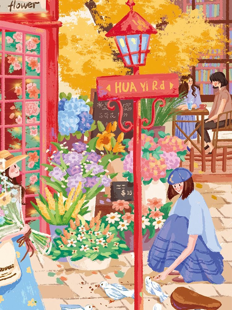 3D-JP Fairytale Town 1200 Piece Puzzle 3D-JP