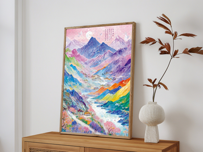Hiking and Visiting Friends 1000 Piece Jigsaw Puzzle ZHIJU