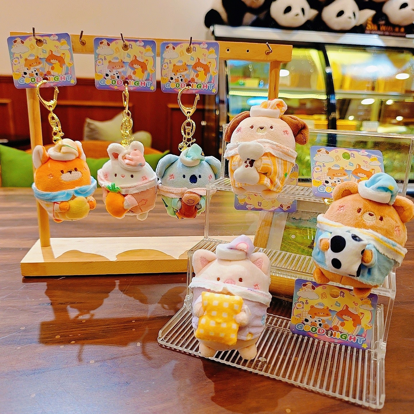 Kawaii Good Night Animal Plush Keychain Collection V Boutique Studio