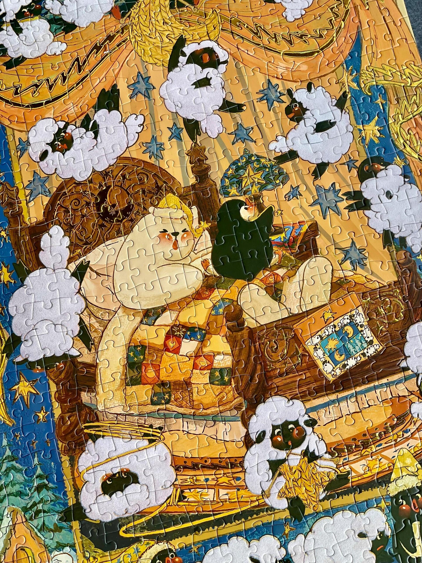 Pin Pin Counting Sheep 521 Piece Foil Jigsaw Puzzle Pin Pin