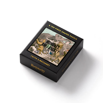 Mondays, Am I Right? 100 Piece Mini Shaped Puzzle