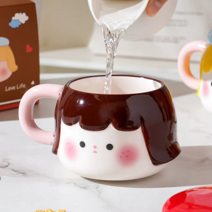 Beret Girl Ceramic Mug