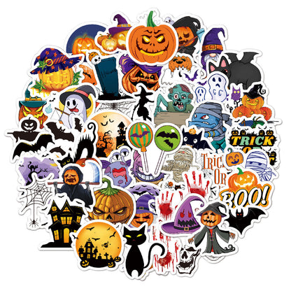 Autocollants d'Halloween - 50 pièces