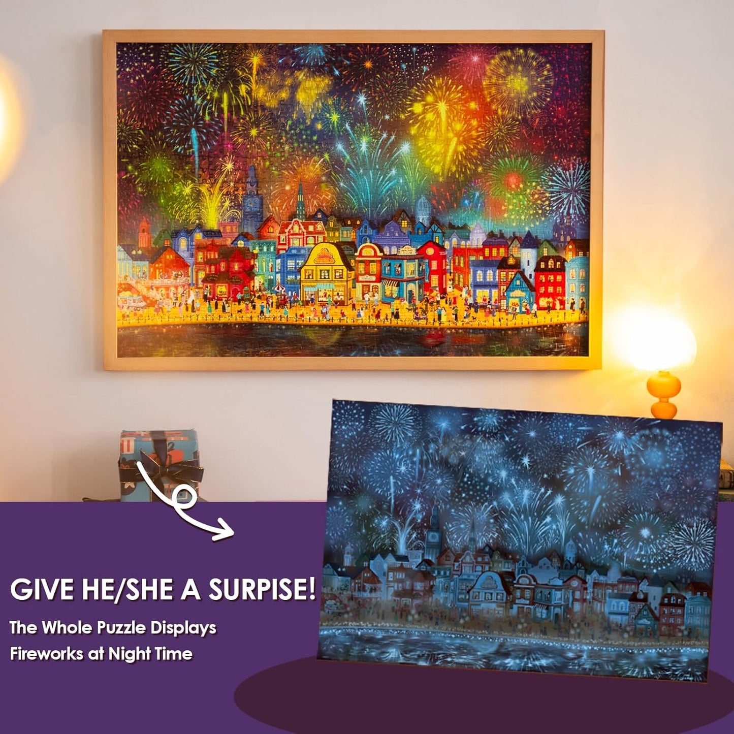 Momibook Fireworks Are Gorgeous 1000 Piece Jigsaw Puzzle Momibook