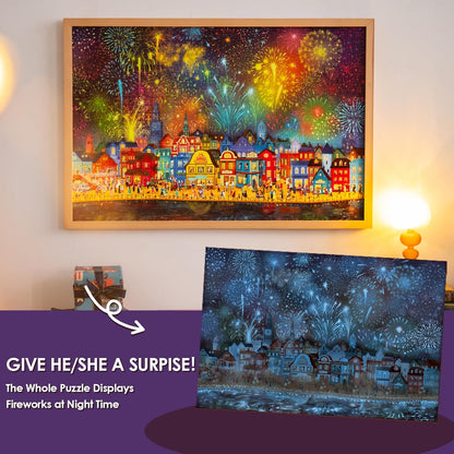 Momibook Fireworks Are Gorgeous 1000 Piece Jigsaw Puzzle Momibook