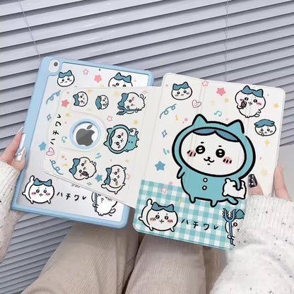 Kawaii Cat 720°  Rotating iPad Case – Cute Stand Cover