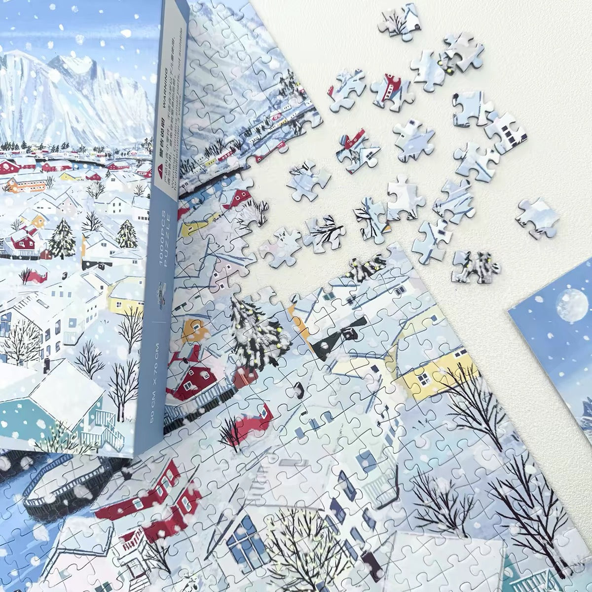 BOFF Snowy Village 1000 Piece Jigsaw Puzzle BOFF