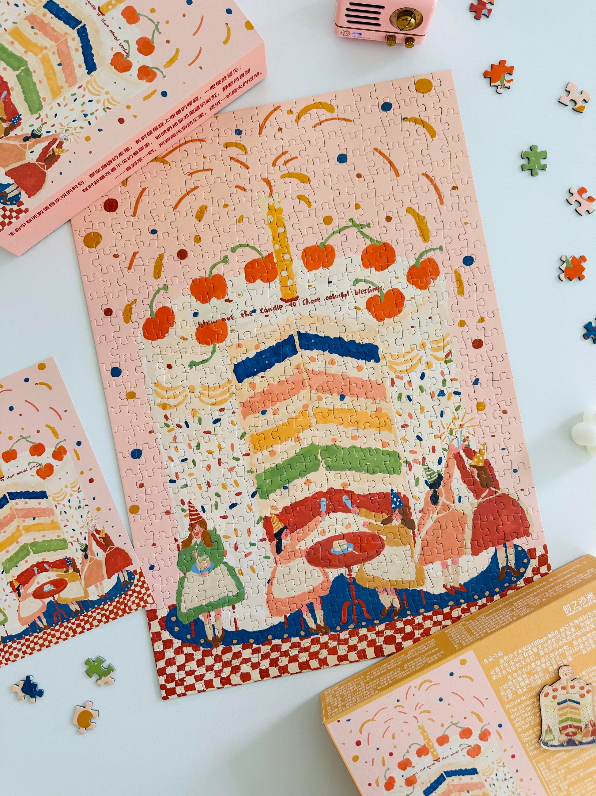 Hourglass Puzzle The Little Rainbow Hidden in the Days 500 Piece Jigsaw Puzzle Hourglass Puzzle