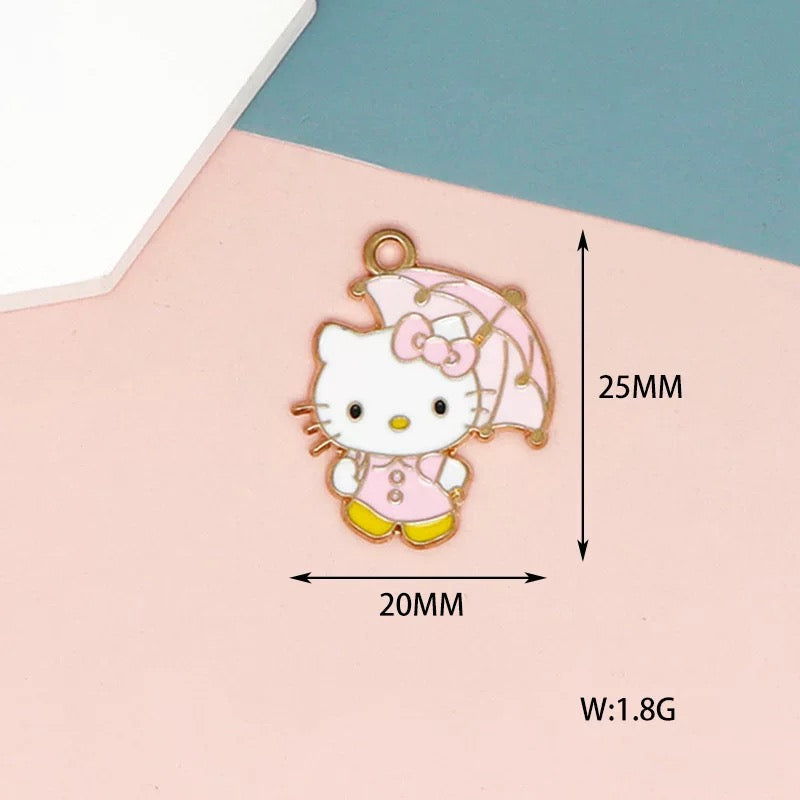 Dreamy Kitty Alloy Charms for Jewelry Making