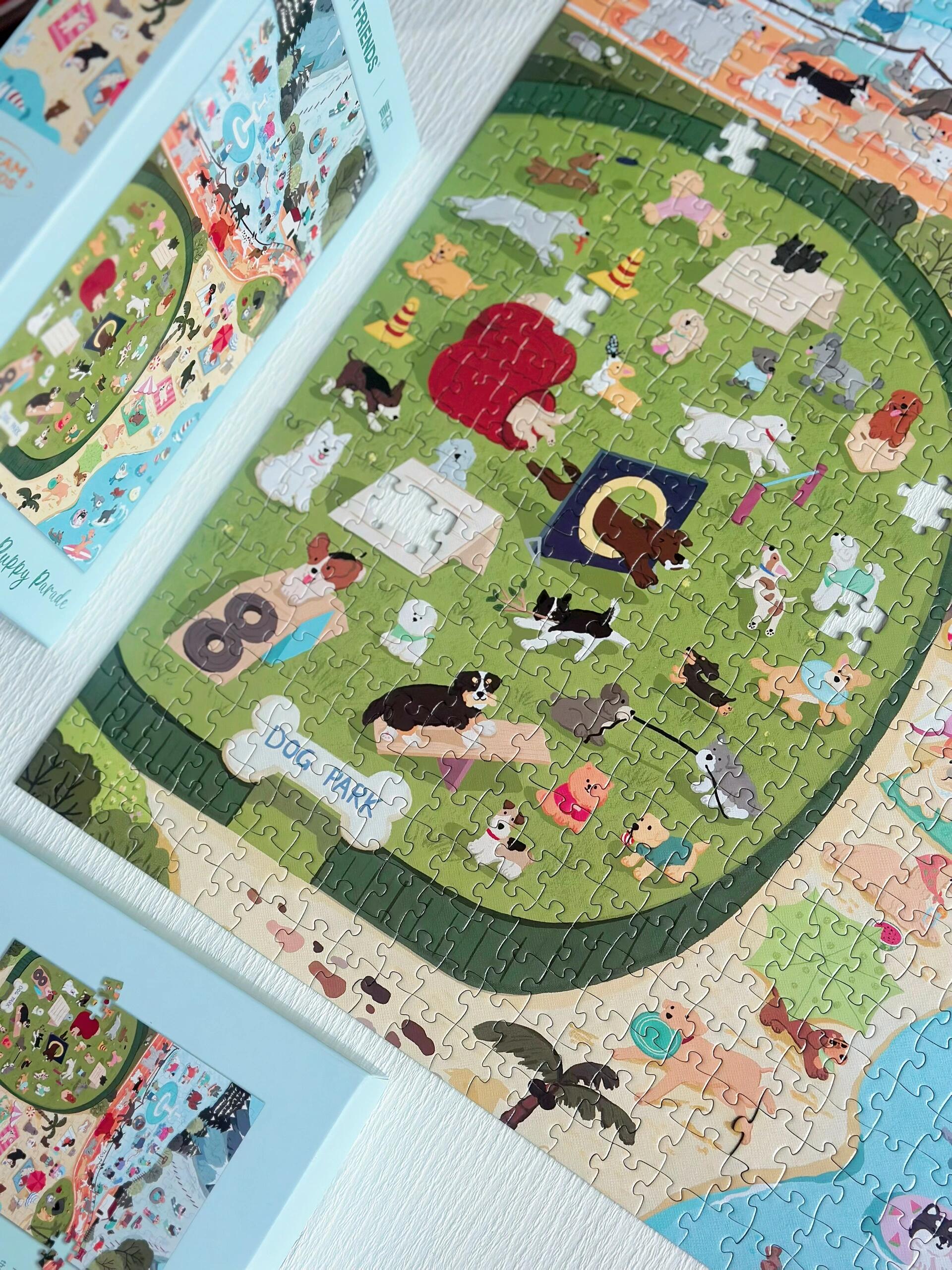 Puppy Parade Dog Sports Day 1000 Piece Jigsaw Puzzle Dream Friends