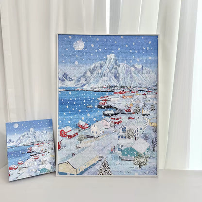 BOFF Snowy Village 1000 Piece Jigsaw Puzzle BOFF