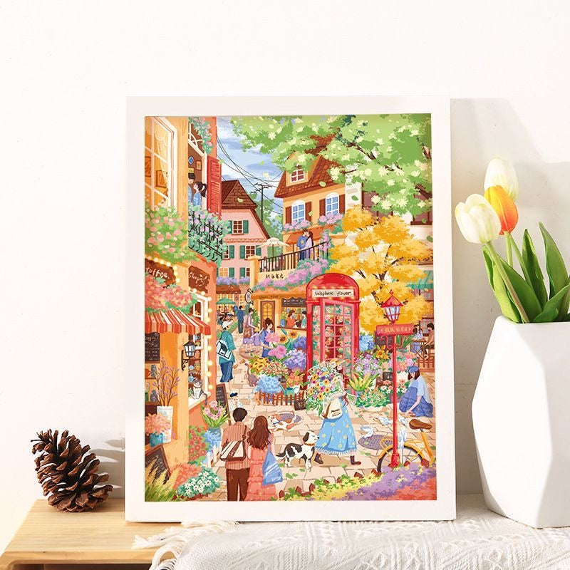 3D-JP Fairytale Town 1200 Piece Puzzle 3D-JP