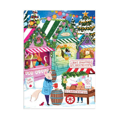 Holiday Market 130 Piece Puzzle Ornament Galison
