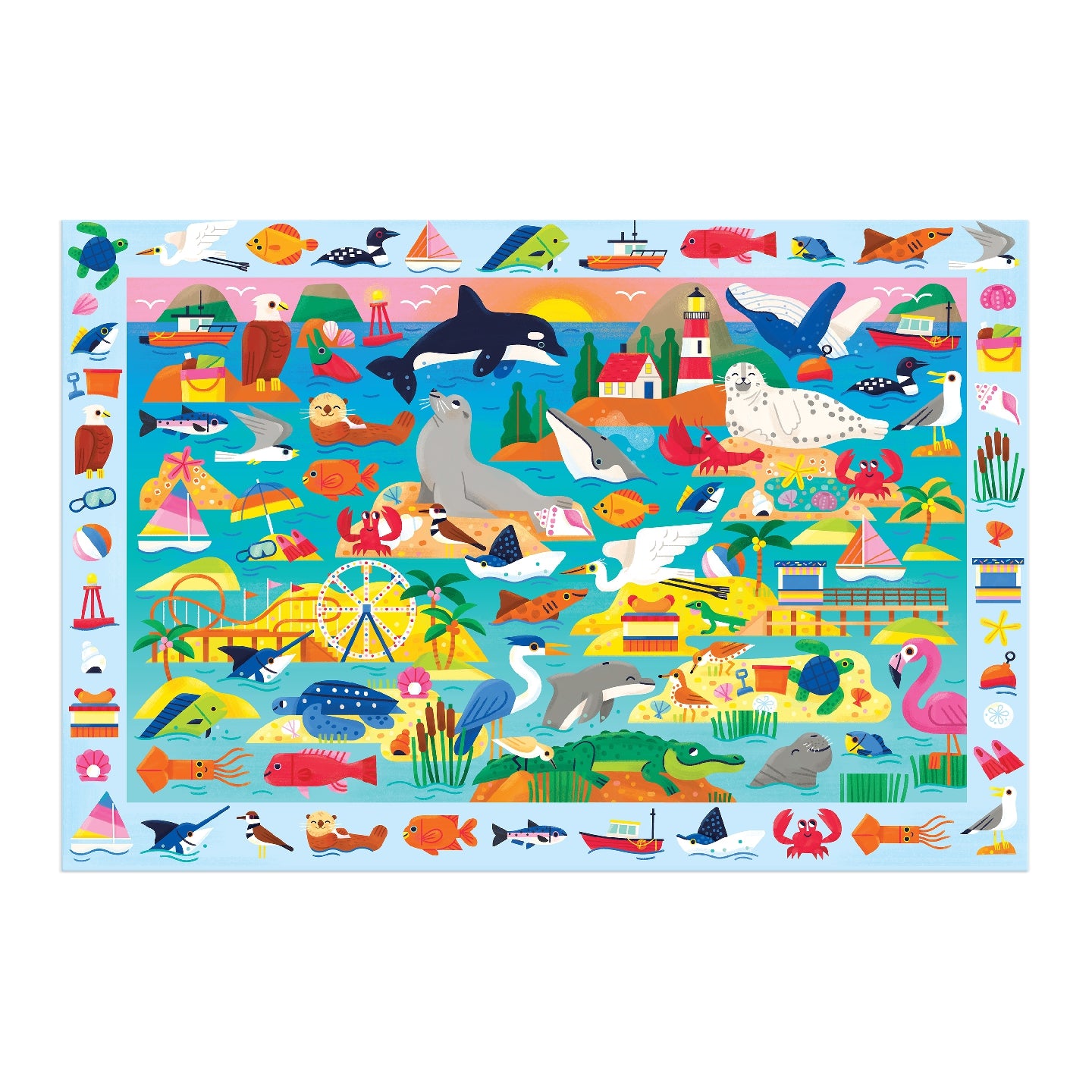 At the Seaside 64 Piece Search & Find Puzzle