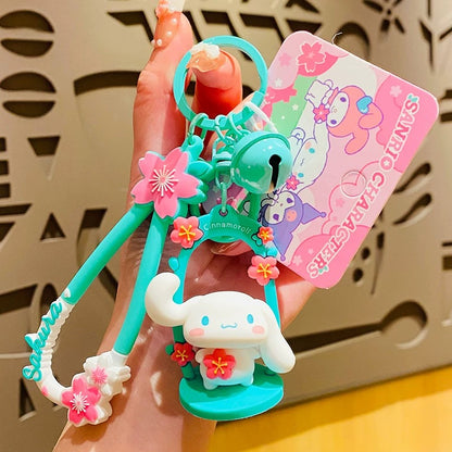 Sanrio Cherry Blossom Swing Keychain